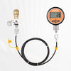 VEVOR Digital Hydraulic Pressure Test Coupling Kit, 10000 PSI Pressure Gauge Manometer Tester with 1 Gauge, 1 Test Coupling, 1 Quick-Release Coupler, and 1 Hose for Excavator Construction Machinery