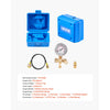 VEVOR Hydraulic Nitrogen Accumulator Charging Kit, 0-1420 PSI Nitrogen Fill Kit, Pressure Test System with 1 Pressure Gauge, 1 Gas Hose, 1 Valve Body and 1 CGA580 Adapter for Construction Machinery
