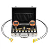 VEVOR Digital Hydraulic Pressure Test Coupling Kit, 10000 PSI Pressure Gauge Manometer Tester with 2 Gauges, 9 Test Couplings, 2 Quick-Release Couplers, 2 Hoses for Excavator Construction Machinery