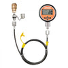 VEVOR Digital Hydraulic Pressure Test Coupling Kit, 10000 PSI Pressure Gauge Manometer Tester with 2 Gauges, 9 Test Couplings, 2 Quick-Release Couplers, 2 Hoses for Excavator Construction Machinery