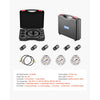 VEVOR Hydraulic Nitrogen Accumulator Charging Kit, All-in-One Nitrogen Fill Kit, Pressure Test System with 3 Gauges (1500, 4000, 6000 PSI), 6 Adapters Couplings, 1 Gas Hose, 1 Valve, 1 CGA580 Adapter