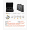 VEVOR Hydraulic Pressure Test Kit, 150/900/2300/6000/9000 PSI (10/60/160/400/600 Bar), Hydraulic Gauge Kit 5 Gauges 20 Couplings 4 Quick-Release Couplers 3 Hoses for Excavator Construction Machinery