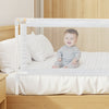 VEVOR Toddler Bed Rail, Kids Beds Guard Rail with Reinforced Iron Pipe and Oxford Cloth, Adjustable Height Bed Side Railing, Portable Guard Bumper Barrier for Crib, Bunk, 59.06 x 35.04 in, 1 Piece