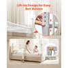 VEVOR Toddler Bed Rail, Kids Beds Guard Rail with Reinforced Iron Pipe and Oxford Cloth, Adjustable Height Bed Side Railing, Portable Guard Bumper Barrier for Crib, Bunk, 78.74 x 35.04 in, 1 Piece