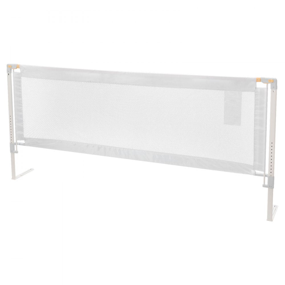 VEVOR Toddler Bed Rail, Kids Beds Guard Rail with Reinforced Iron Pipe and Oxford Cloth, Adjustable Height Bed Side Railing, Portable Guard Bumper Barrier for Crib, Bunk, 78.74 x 35.04 in, 1 Piece