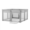 VEVOR Baby Playpen, 47.2″ x 47.2″ Foldable Toddlers Playpen, Indoor/Outdoor Baby Fence Play Yard with Zippered Door & Soft Breathable Mesh, No-Gap Toddlers Activity Center for 6 -24 Months Babies