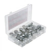 VEVOR 64 PCS BSPP Hydraulic Fittings, Hydraulic Cap and Plug Kit with Precision Threading, Galvanized Steel Heavy Duty Hydraulic Fitting Adapter Kit, Dash Sizes 04/06/08/10/12/16