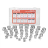 VEVOR 64 PCS BSPP Hydraulic Fittings, Hydraulic Cap and Plug Kit with Precision Threading, Galvanized Steel Heavy Duty Hydraulic Fitting Adapter Kit, Dash Sizes 04/06/08/10/12/16