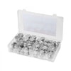VEVOR 64 PCS BSPP Hydraulic Fittings, Hydraulic Cap and Plug Kit with Precision Threading, Galvanized Steel Heavy Duty Hydraulic Fitting Adapter Kit, Dash Sizes 04/06/08/10/12/16