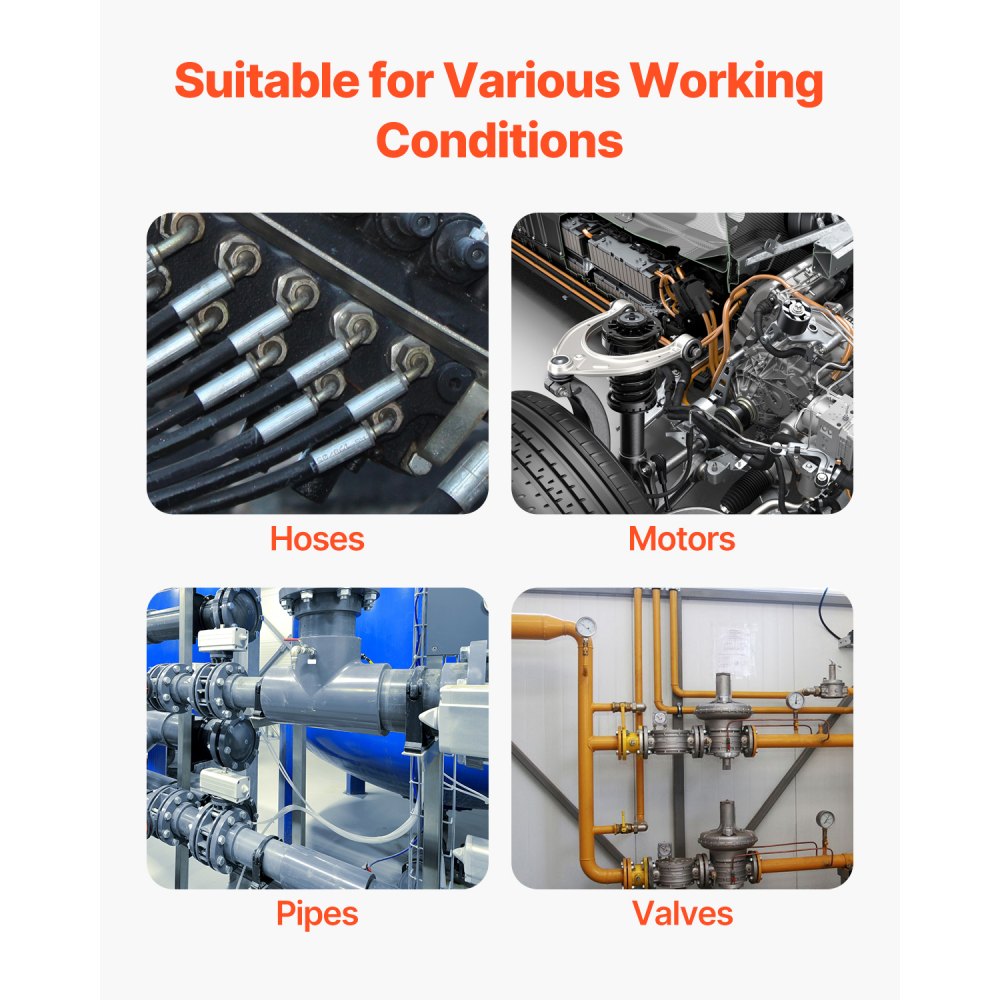 VEVOR 64 PCS DIN Hydraulic Fittings, Heavy Duty Master Industrial Hydraulic Cap and Plug, Hose Tube and Pipe Fitting Kit, Cap and Plug Kit with Precision Threading, Dash Sizes 14/16/18/22/26/30/36