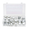 VEVOR 72 PCS JIC Hydraulic Fittings, Heavy Duty Master Industrial Hydraulic Cap and Plug, Hose Tube and Pipe Fitting Kit Cap and Plug Kit Precision Threading in 37° Dash Sizes 4 6 8 10 12 16