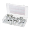 VEVOR 72 PCS JIC Hydraulic Fittings, Heavy Duty Master Industrial Hydraulic Cap and Plug, Hose Tube and Pipe Fitting Kit Cap and Plug Kit Precision Threading in 37° Dash Sizes 4 6 8 10 12 16