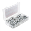 VEVOR 72 PCS ORFS Hydraulic Fittings, O Ring Face Seal Fitting Kit, Hydraulic Hose Tube and Pipe Fittings, Cap and Plug Set for Hydraulics, O Ring Assortment Kit Precision Thread, Sizes 4 6 8 10 12 16