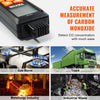 VEVOR CO Gas Monitor, 0-1000PPM Range, Features Sound & Light Warning, Handheld Carbon Monoxide Meter with Temp Sensing, Digital Display with Backlight, Suitable for Household/Industrial Use, Inclu
