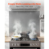 VEVOR 36" x 30" Stainless Steel Backsplash for Stove, Ultra Flat Splatter Guard, Wall Shield Range Hood Backsplash, Easy Clean Kitchen Wall Metal Panel, Pre-Drilled Holes for Easy Installation, Silver