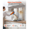 VEVOR 36" x 30" Stainless Steel Backsplash for Stove, Ultra Flat Splatter Guard, Wall Shield Range Hood Backsplash, Easy Clean Kitchen Wall Metal Panel, Pre-Drilled Holes for Easy Installation, Silver
