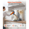 VEVOR 36" x 24" Stainless Steel Backsplash for Stove, Ultra Flat Splatter Guard, Wall Shield Range Hood Backsplash, Easy Clean Kitchen Wall Metal Panel, Pre-Drilled Holes for Easy Installation, Silver