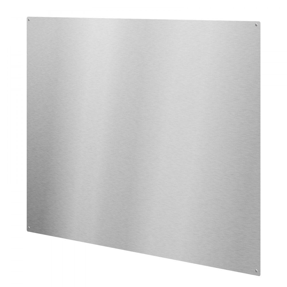 VEVOR 30" x 24" Stainless Steel Backsplash for Stove, Ultra Flat Splatter Guard, Wall Shield Range Hood Backsplash, Easy Clean Kitchen Wall Metal Panel, Pre-Drilled Holes for Easy Installation, Silver