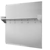 VEVOR 36" x 30" Stainless Steel Backsplash for Stove, Ultra Flat Splatter Guard with Storage Shelf & Hanging Rack, Wall Shield Range Hood Panel, Easy Clean, Pre-Drilled Holes for Easy Installation