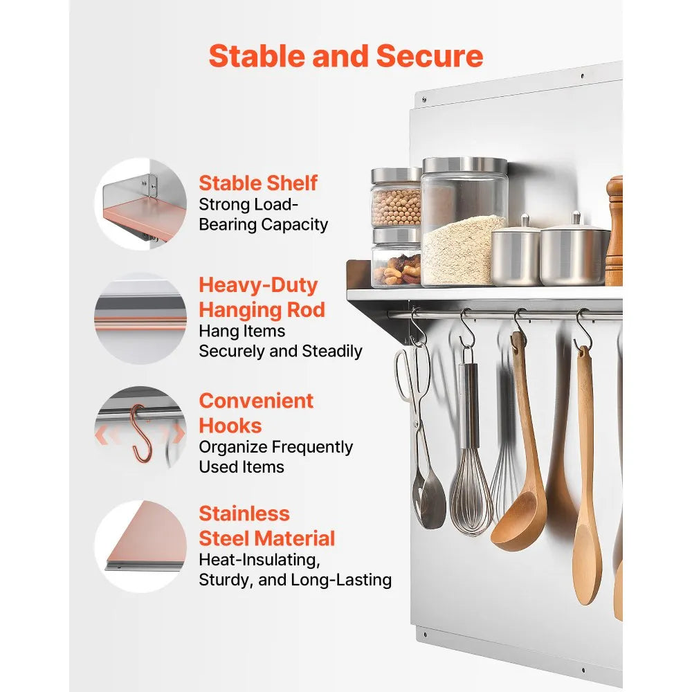 Splattered Racks Vevor Backsplash 30