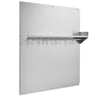 VEVOR 30" x 30" Stainless Steel Backsplash for Stove, Ultra Flat Splatter Guard with Storage Shelf & Hanging Rack, Wall Shield Range Hood Panel, Easy Clean, Pre-Drilled Holes for Easy Installation