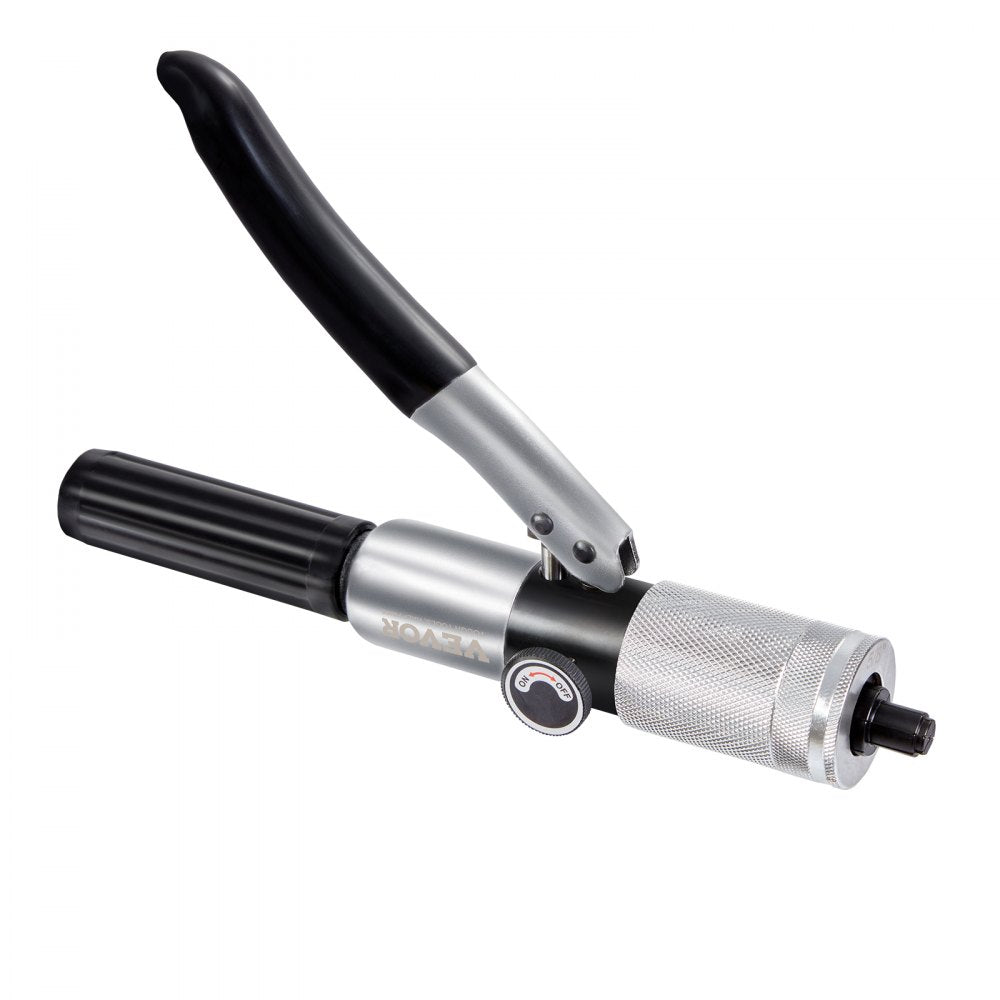 VEVOR Hydraulic Tube Expander, 3/8" to 1-1/8" OD, HAVC Hydraulic Swaging Tool with 7 Pipe Expander Heads, Deburring Tool, Pipe Cutter for Copper Aluminum Brass Soft Steel Pipes