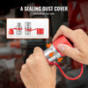 VEVOR 1/2" Flat Face Hydraulic Couplers, 1/2" NPT Skid Steer Hydraulic Quick Connect Couplers with 2 Dust Caps (ISO16028)