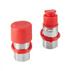 VEVOR 1/2" Flat Face Hydraulic Couplers, 1/2" NPT Skid Steer Hydraulic Quick Connect Couplers with 2 Dust Caps (ISO16028)