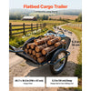 VEVOR Bike Cargo Trailer 320 lbs Load Heavy-Duty Bicycle Game Cart Foldable, All-Purpose Utility Trailer with 16-Inch Wheels for Any Terrain, Off-Road, Carbon Steel Frame, Fits 22-28 in Bike Wheels