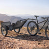VEVOR Bike Cargo Trailer 320 lbs Load Heavy-Duty Bicycle Game Cart Foldable, All-Purpose Utility Trailer with 16-Inch Wheels for Any Terrain, Off-Road, Carbon Steel Frame, Fits 22-28 in Bike Wheels