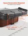 VEVOR Hydraulic Spa Cover Lift, Hot Tub Cover Lift, Adjustable Height 33.1 to 41.3 in and Width from 53.1 to 92.5 in, Mounted Underneath on One Side, Compatible with Various Sizes of Hot Tubs & Spas