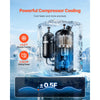 VEVOR Industrial Water Chiller, 27,300 BTU/h, Industrial Water Cooler Cooling System with Compressor, 10.6  Gal Tank Capacity, 18.5 GPM Max Flow Rate, for CO2 Laser Tube Engraving & Cutting Machine
