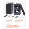 VEVOR Powered Bookshelf Speakers, 25W x 2, Active Studio Monitor Speaker with 5.5 Inch Woofer, Bluetooth/RCA/Coaxial/Optical/USB/Subwoofer Connection, Wooden Enclosure, for Record Player Turntable PC