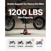 VEVOR Dirt Bike Lift Stand, Motorcycle Jack Lift Stand 1200lbs Capacity and Hydraulic Lift Operation, Hoist Table Adjustable Height 9.8"-18.3" for Dirtbike Repair, Maintenance, Dirt Bike Accessories
