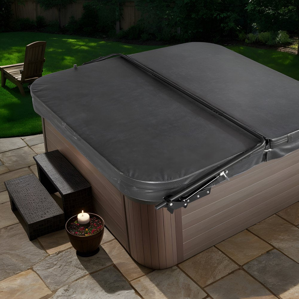 VEVOR Hydraulic Hot Tub Cover Lift, Spa Cover Lift, Adjustable Width from 69 in to 96.5 in, Mounts on Both Top Sides, Compatible with Various Sizes of Rectangular Bathtubs, Hot Tubs and Spas