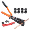 VEVOR Copper Pipe Crimping Tool, Hydraulic Driven Press Tool with 1/2", 3/4", 1" Jaws for VUS Type Copper Pipes and  3/8", 1/2", 5/8", 3/4", 1" Jaws for ASTM F1807 Pex Pipe Copper Ring