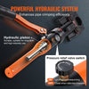 VEVOR Copper Pipe Crimping Tool, Hydraulic Driven Press Tool with 1/2", 3/4", 1" VUS Jaws, Copper Tube Fittings Pipe Crimpers for Narrow Spaces and Tee Fittings
