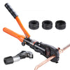 VEVOR Copper Pipe Crimping Tool, Hydraulic Driven Press Tool with 1/2", 3/4", 1" VUS Jaws, Copper Tube Fittings Pipe Crimpers for Narrow Spaces and Tee Fittings