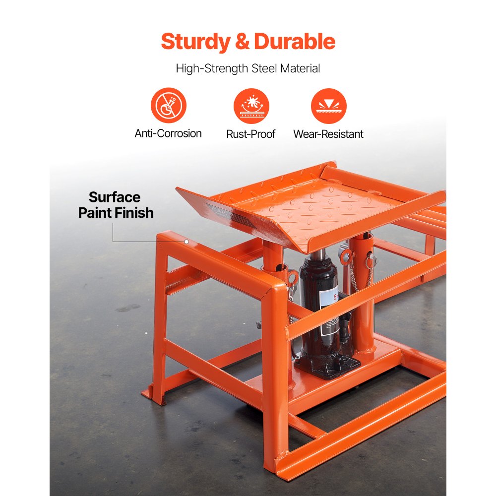 VEVOR Hydraulic Car Ramps, 2 PCS 11000 lbs 5T, 10-14.2 Inch Lift Height, Heavy Duty Hydraulic Vehicle Ramps, Portable Car Lifts for Home Garage Maintenance and Oil Changes, Truck Vehicle Auto Repair