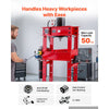 VEVOR 50-Ton Electric Hydraulic Shop Press, 2.2KW 110V, H-Frame Garage Floor Shop Press with Automatic Fast Ram Movement, Heavy-Duty Steel Adjustable Hydraulic Press for Bending Straightening Pressing