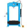 VEVOR 75-Ton Shop Press, Pneumatic/Manual Hydraulic Shop Press with Foot Pedal, Hand Wheel & Pressure Gauge, H-Frame Heavy-Duty Garage Floor Adjustable Shop Press for Bending, Straightening, Pressing