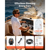 VEVOR Hydraulic Steering Kit, 150 HP, Marine Boat Hydraulic Steering System, with 6.9 MPa/1000 psi Helm Pump, Two-Way Lock Cylinder, and 24ft High-Strength Hoses, for Single Station, Single-Engine Use