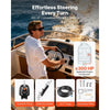 VEVOR Hydraulic Steering Kit, 300 HP, Marine Boat Hydraulic Steering System, with 6.9 MPa/1000 psi Helm Pump, Two-Way Lock Cylinder, and 26ft High-Strength Hoses, for Single Station, Single-Engine Use