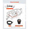 VEVOR Hydraulic Steering Kit, 90 HP, Hydraulic Steering Helm Pump & Cylinder, with 6.9 MPa/1000 psi Max Working Pressure, Aluminum Alloy Housing, Check Valve, for Outboards Fishing Boats Sailboats