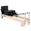 VEVOR Pilates Reformer 94" Pilates Machine 400 lbs Capacity Rubberwood, for Home Use and Gym Workout, with Jump Board, Springs, Sitting Box, and Adjustable Headerest, for Advanced Beginners Users