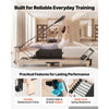 VEVOR Pilates Reformer 91" Foldable Pilates Machine 400 lbs Rubberwood, for Home Use and Gym Workout, with Jump Board, Springs, Sitting Box, and Adjustable Headerest, for Advanced Beginners Users