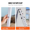 VEVOR Aluminum Grade Rod, 14-Feet/10ths 6 Sections Telescopic Measuring Rod,Double-Sided Scale 1/10 ft Leveling Rod Stick,Aluminum Alloy Survey Rod w/ Bubble Level&Carrying Bag for Houses,Walls,Floors