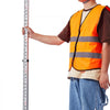 VEVOR Aluminum Grade Rod, 14-Feet/10ths 6 Sections Telescopic Measuring Rod,Double-Sided Scale 1/10 ft Leveling Rod Stick,Aluminum Alloy Survey Rod w/ Bubble Level&Carrying Bag for Houses,Walls,Floors