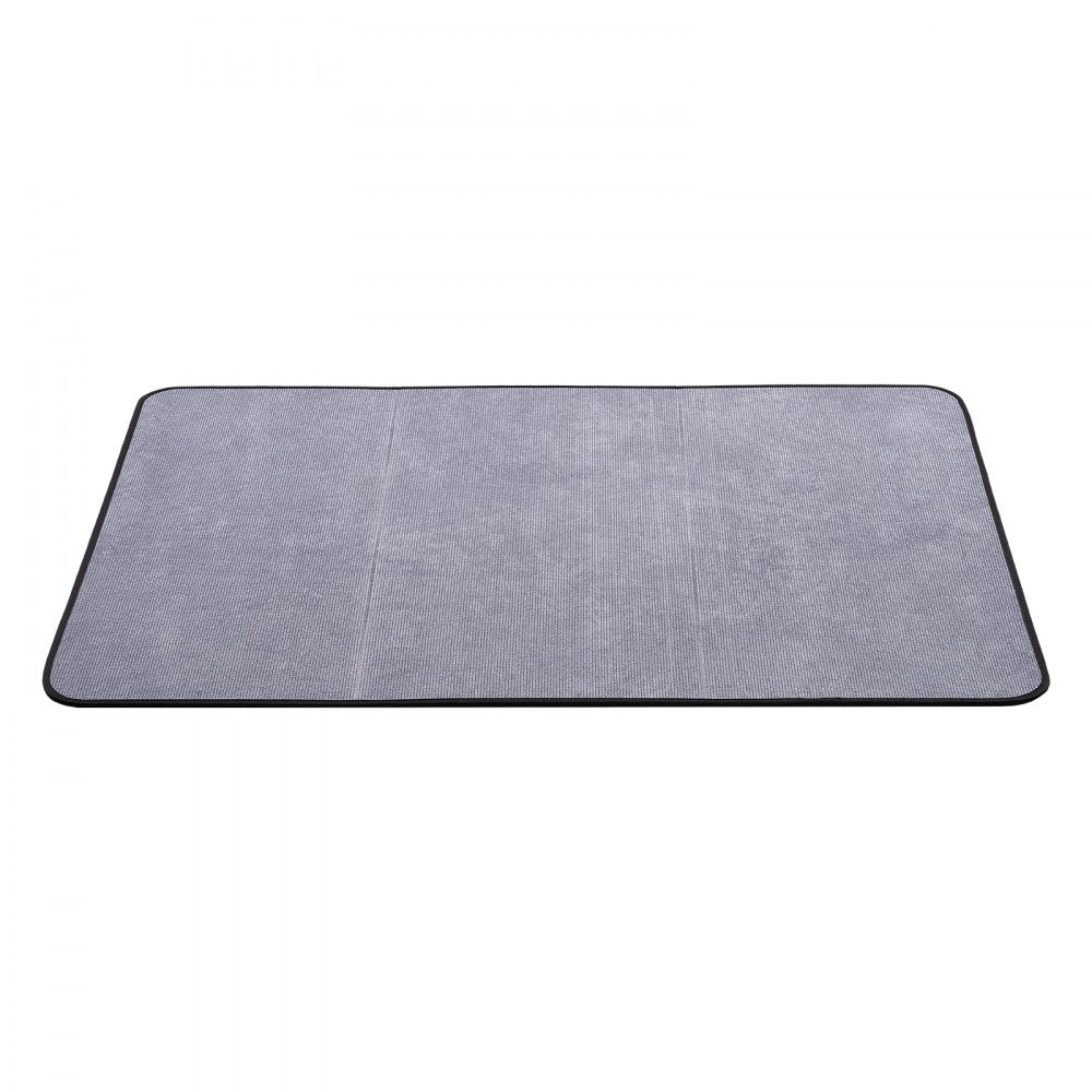 VEVOR Chair Mat, 36 x 48-inch Office Chair Mat for Hard Floors, Floor Protector for Rolling Chairs, Corduroy Surface, Non-Slip & Easy to Clean, Smooth Glide Under Desk Rug for Home Office (Grey)