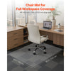VEVOR Chair Mat, 60 x 46-inch Office Chair Mat for Low Pile Carpeted Floors, Clear Floor Protector Rug with Studded, Non-Slip & Easy to Clean, Smooth Glide Under Desk Rug for Home Office (Rectangular)